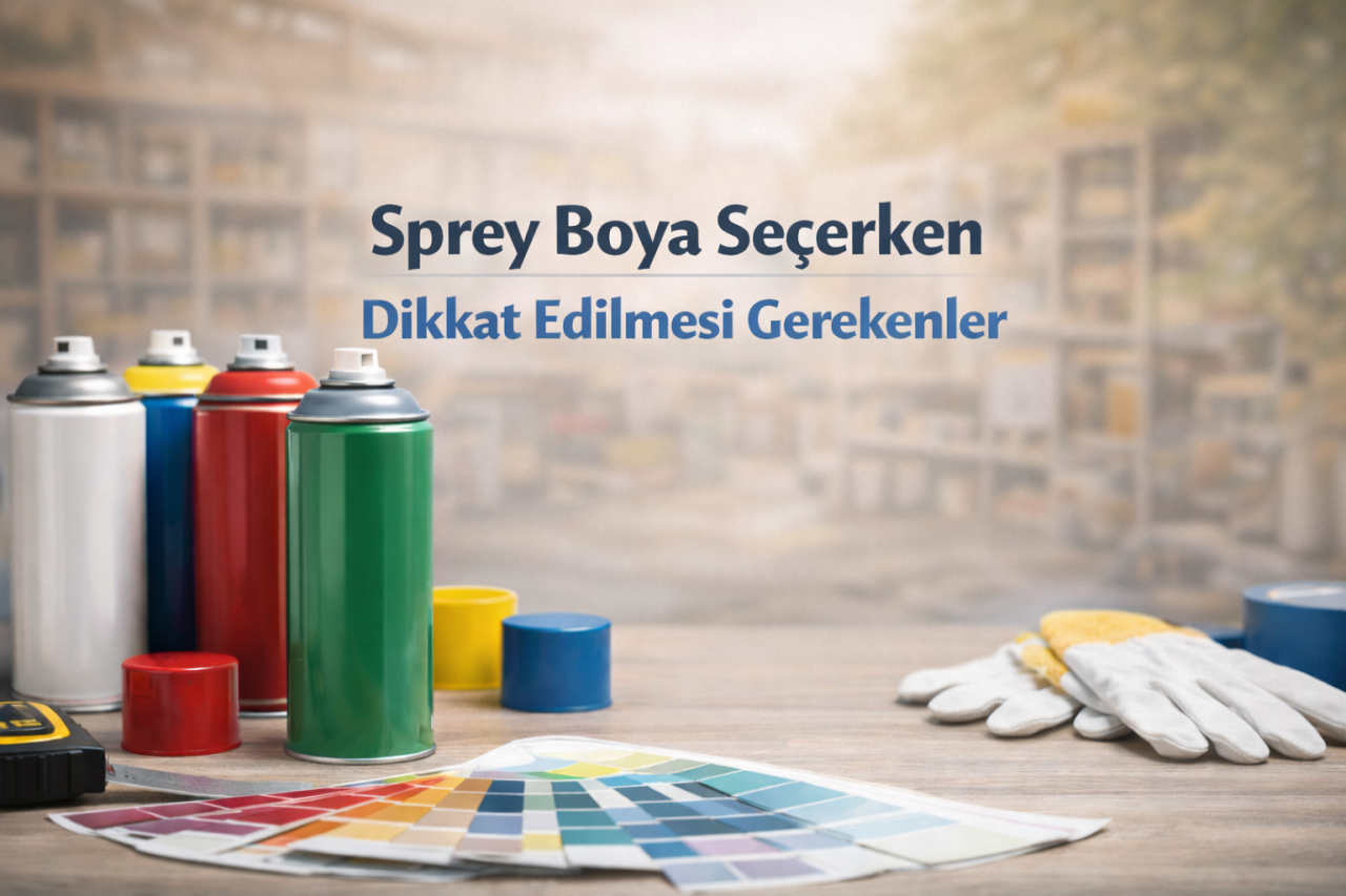 Sprey Boya Seçerken Dikkat Edilmesi Gerekenler