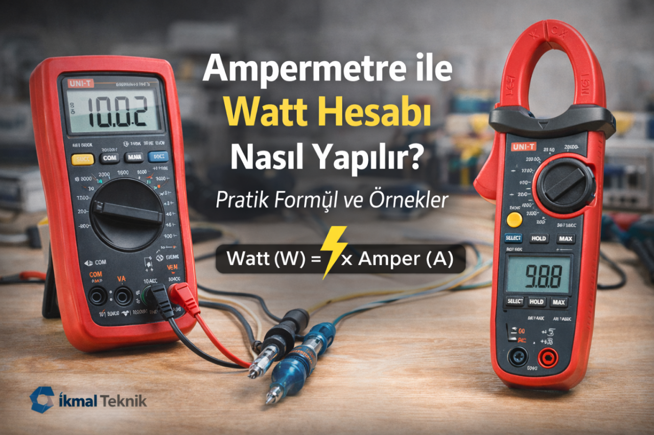 Ampermetre ile Watt Hesabı Nasıl Yapılır? Pratik Formül ve Örnekler