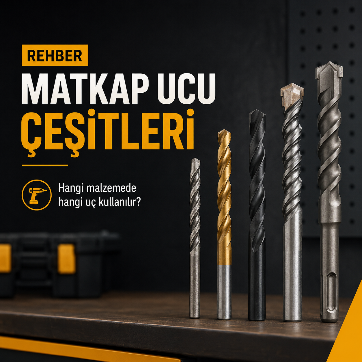 Matkap Ucu Çeşitleri ve Hangi Malzemede Hangi Uç Kullanılır?