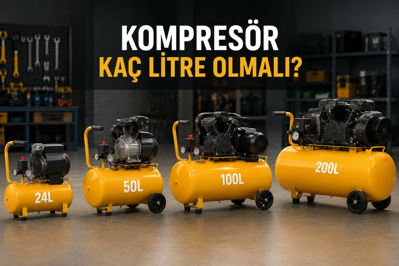 Kompresör Kaç Litre Olmalı? İhtiyacınıza Göre Doğru Kompresör Seçimi