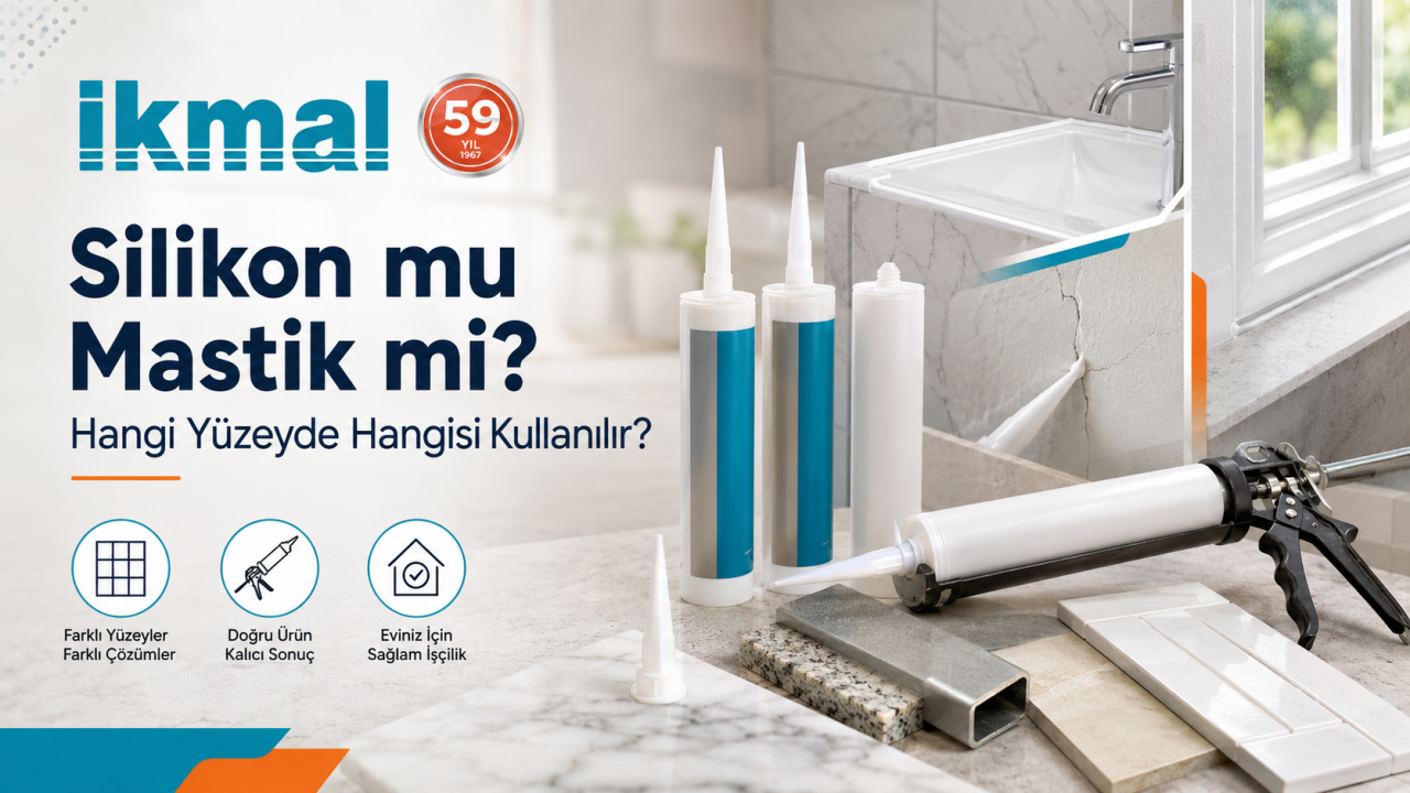 Silikon mu Mastik mi? Hangi Yüzeyde Hangisi Kullanılır?