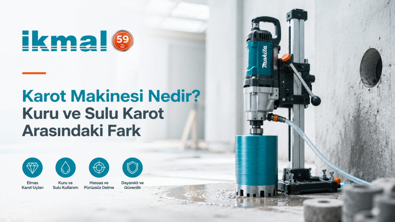 Karot Makinesi Nedir? Kuru ve Sulu Karot Arasındaki Fark