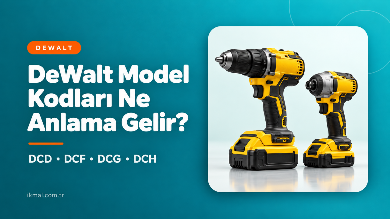 DeWalt Model Kodları Ne Anlama Gelir? DCD, DCF, DCG ve DCH Nasıl Okunur?