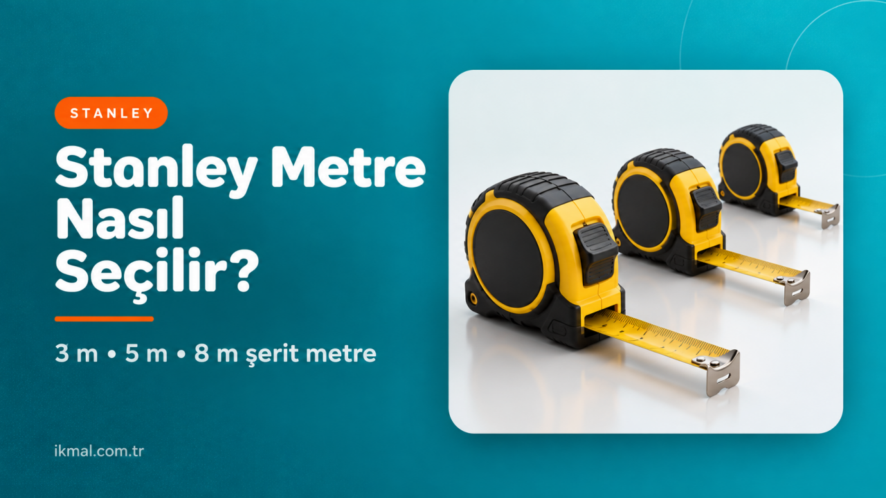 Stanley Metre Nasıl Seçilir? 3, 5 ve 8 Metre Şerit Metre Farkı Nedir?