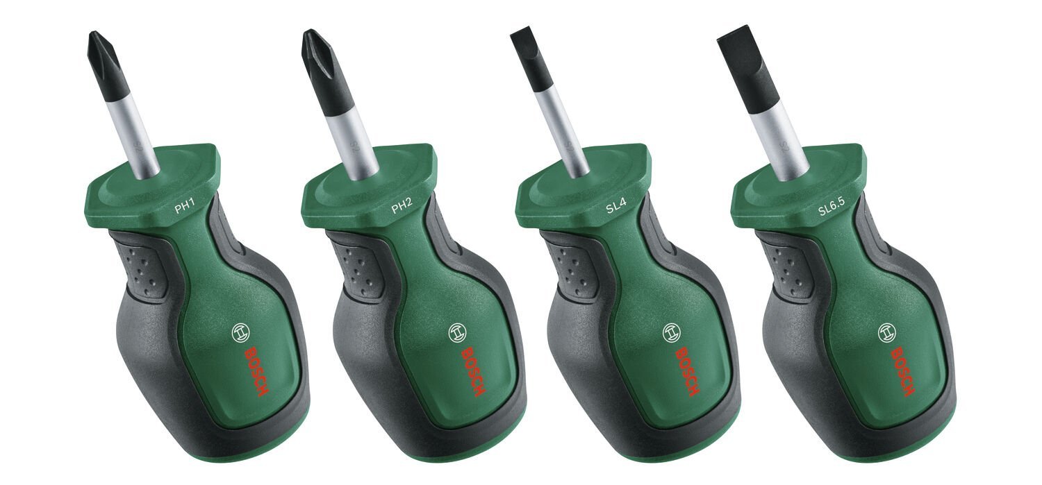 Bosch Topaç Kısa Tornavida Seti 4 Parça 1600A032UJ