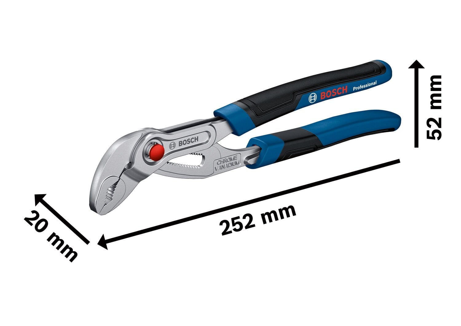 Bosch Profesyonel Boru Anahtarı 250mm 1600A02W3N