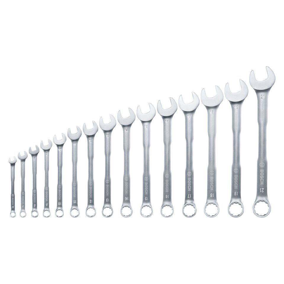 Bosch 15 Parça Kombine Anahtar Seti 1600A02Z9E