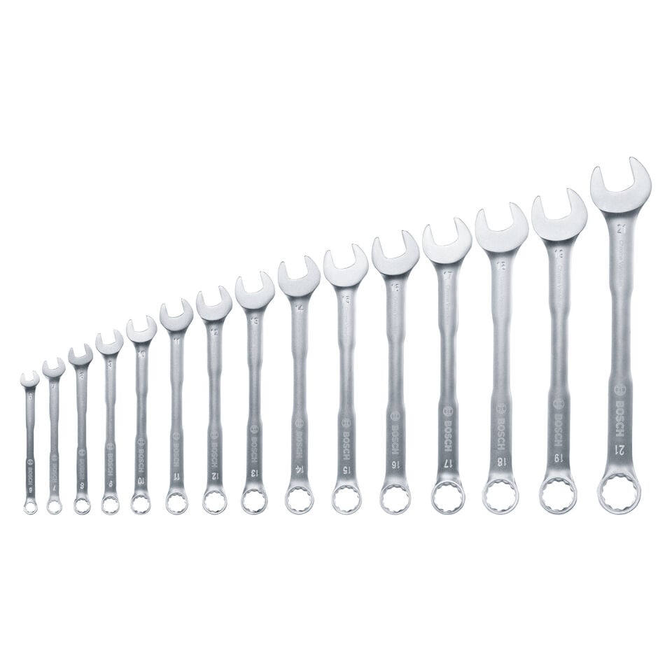 Bosch 15 Parça Kombine Anahtar Seti 1600A02Z9E