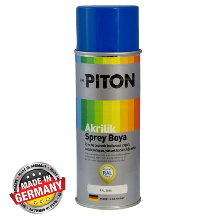 Piton Akrilik Sprey Boya 400 ml RAL5010 Gece Mavisi