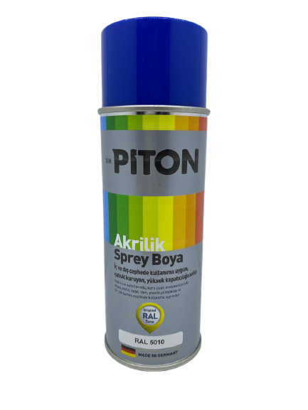 Piton Akrilik Sprey Boya 400 ml RAL5010 Gece Mavisi