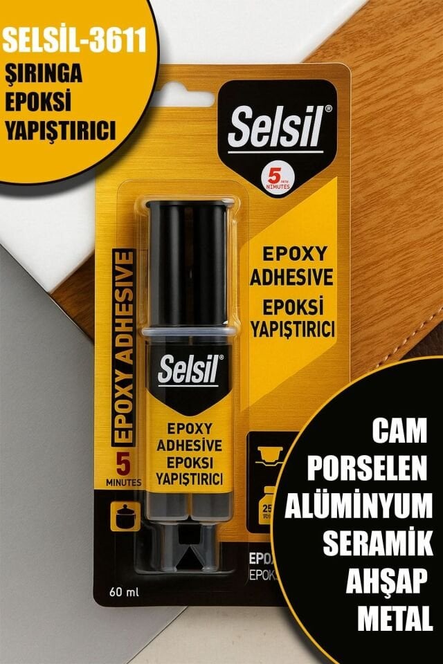 Selsil Şırınga Epoksi Yapıştırıcısı 3611