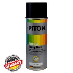 Piton Akrilik Sprey Boya 400 ml RAL9005 Parlak Siyah