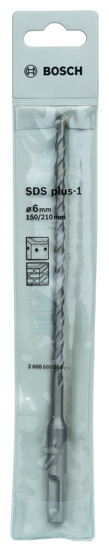 Bosch - Plus-1 Serisi, SDS-plus Kırıcı Delici Matkap Ucu 6*210 mm