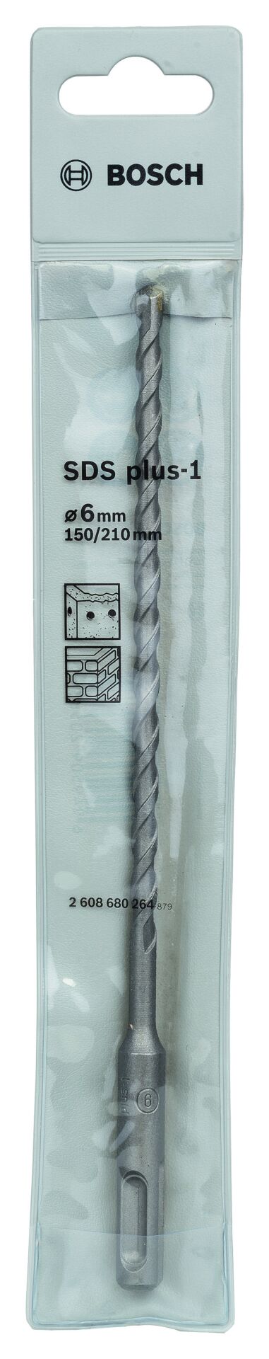 Bosch - Plus-1 Serisi, SDS-plus Kırıcı Delici Matkap Ucu 6*210 mm
