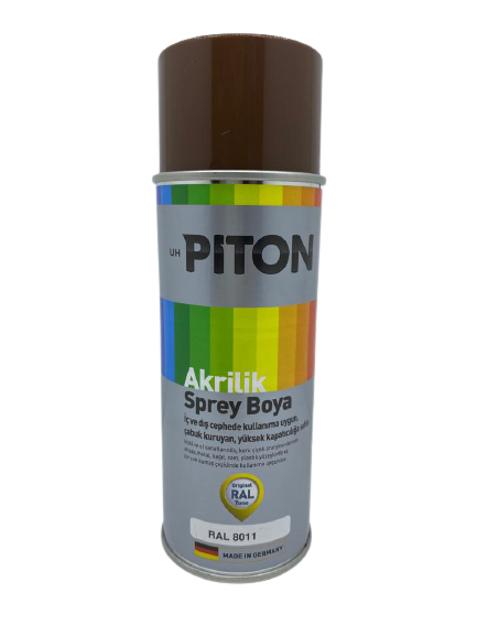 Piton Akrilik Sprey Boya 400 ml RAL8011 Ceviz