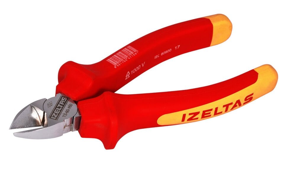 İzeltaş 180 mm Yan Keski Elektrikçi İzoleli 1000 V