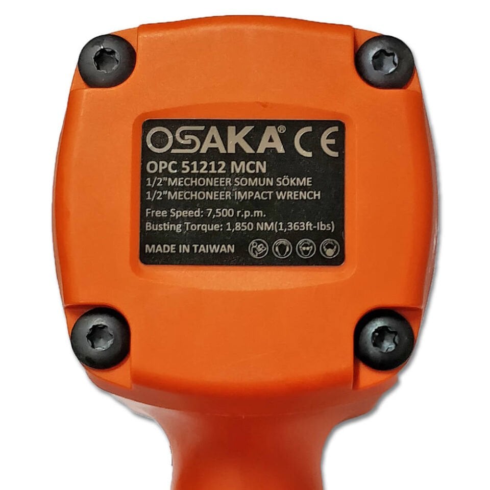Osaka OPC 51212-MCN Endüstriyel Havalı Somun Sökme Tabancası 1/2”