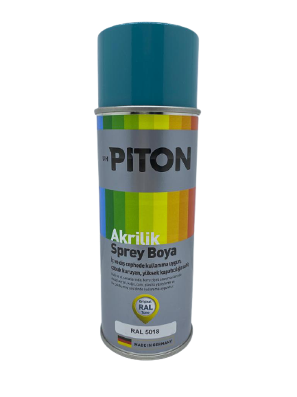 Piton Akrilik Sprey Boya 400 ml RAL5018 Turkuaz