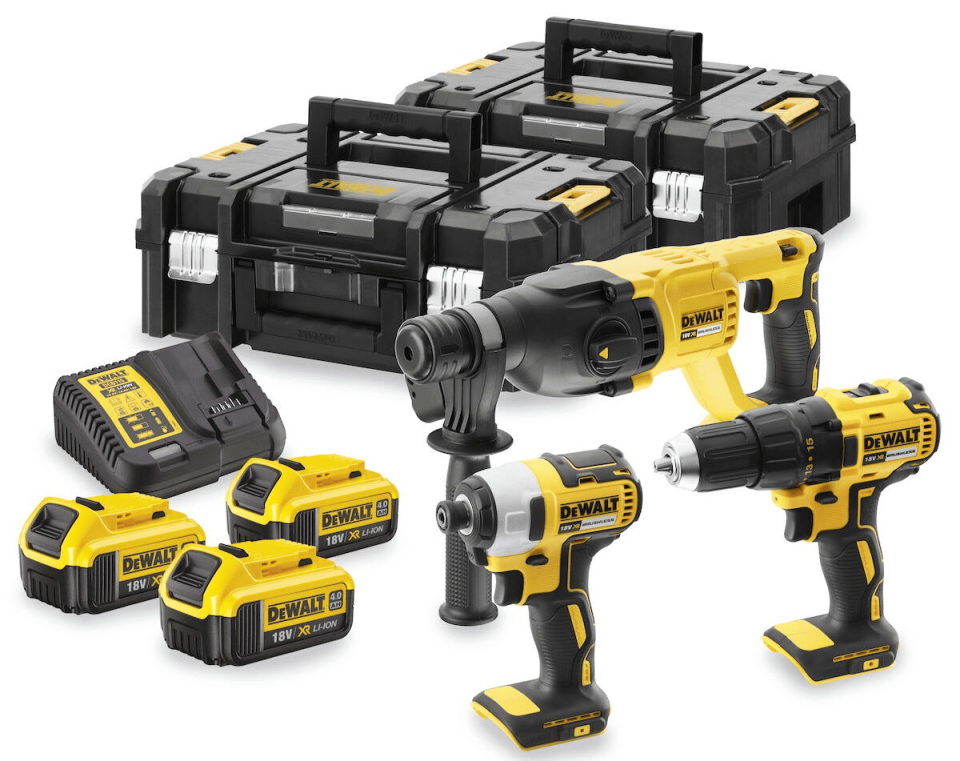 Dewalt DCK369M3T-QW Kömürsüz 3’lü Kombinasyon Set