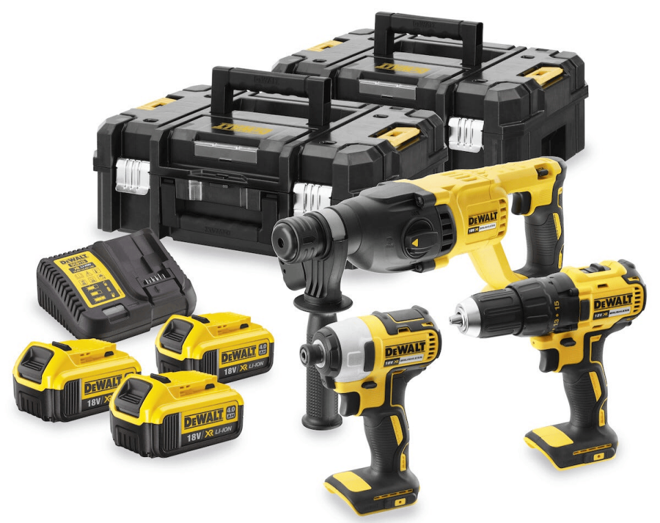 Dewalt DCK369M3T-QW Kömürsüz 3’lü Kombinasyon Set