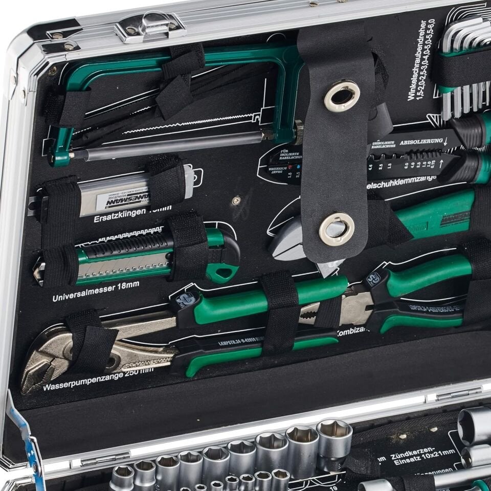 Mannesmann 29072 124 Parça Alüminyum Takım Çantası Alet Seti