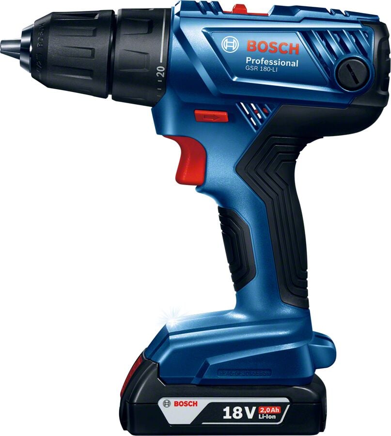Bosch Professional GSR 180-Li Vidalama Makinesi Çift Akü 2Ah