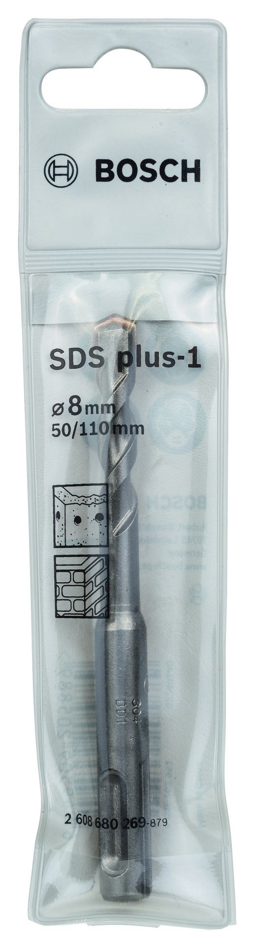 Bosch - Plus-1 Serisi, SDS-plus Kırıcı Delici Matkap Ucu 8*110 mm