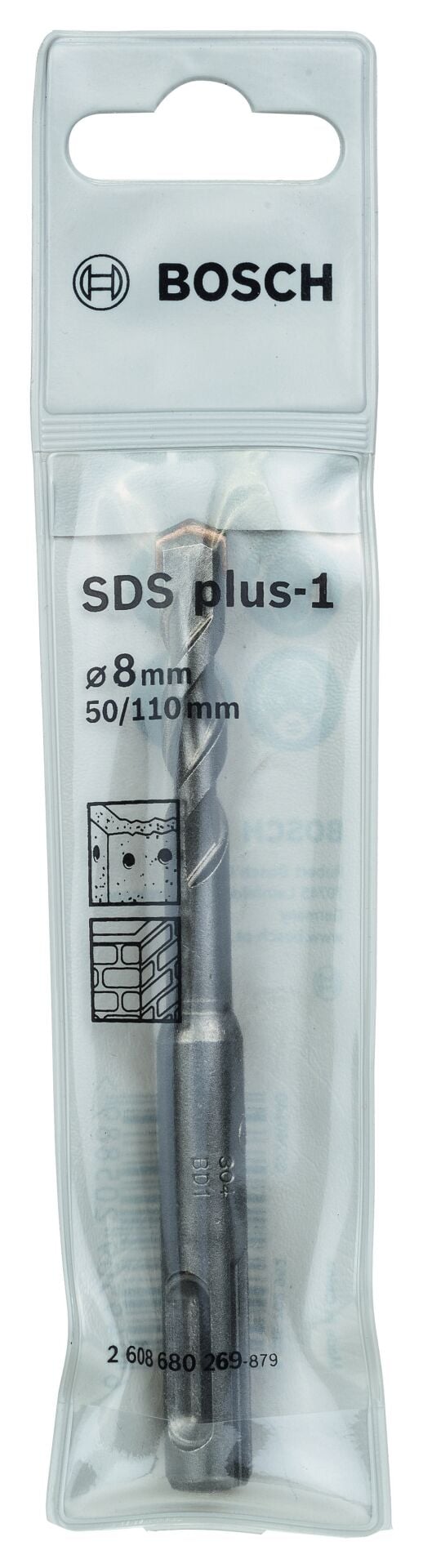 Bosch - Plus-1 Serisi, SDS-plus Kırıcı Delici Matkap Ucu 8*110 mm