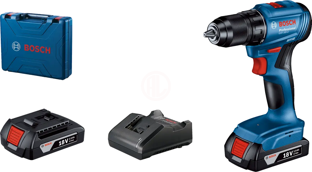 Bosch GSR 185-Li Çift Akülü 2Ah Vidalama Makinesi