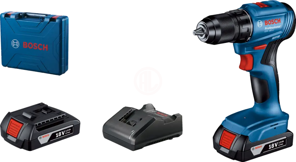 Bosch GSR 185-Li Çift Akülü 2Ah Vidalama Makinesi