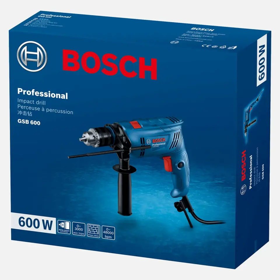 Bosch GSB 600 Darbeli Matkap 600W