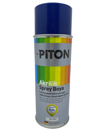 Piton Akrilik Sprey Boya 400 ml RAL5003 Safir Mavi