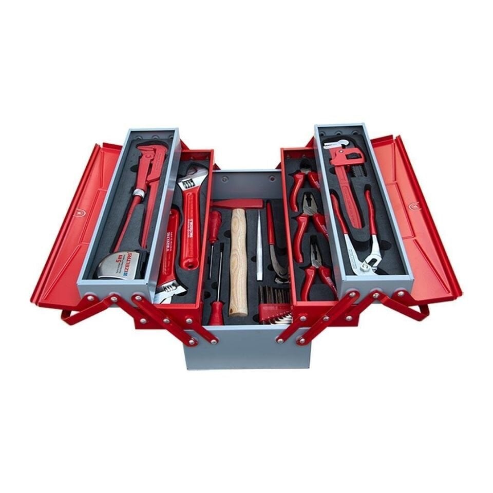 İzeltaş 5 Gözlü Dolu Tesisatçı Çanta 28 Parça 8420005028