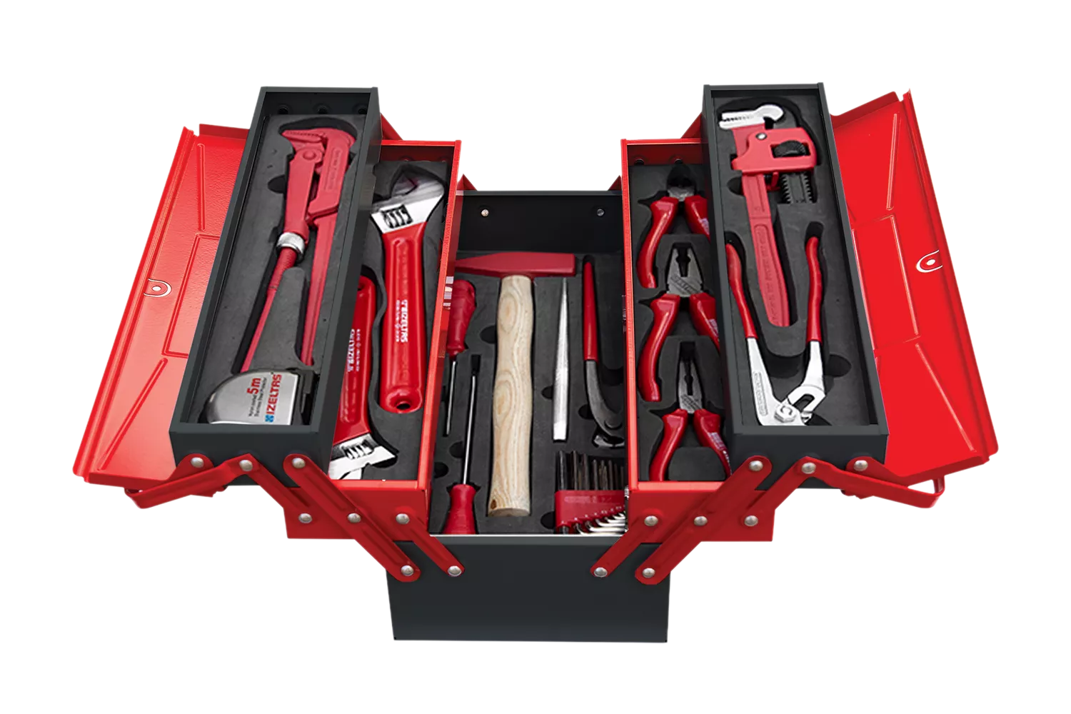 İzeltaş 5 Gözlü Dolu Tesisatçı Çanta 28 Parça 8420005028