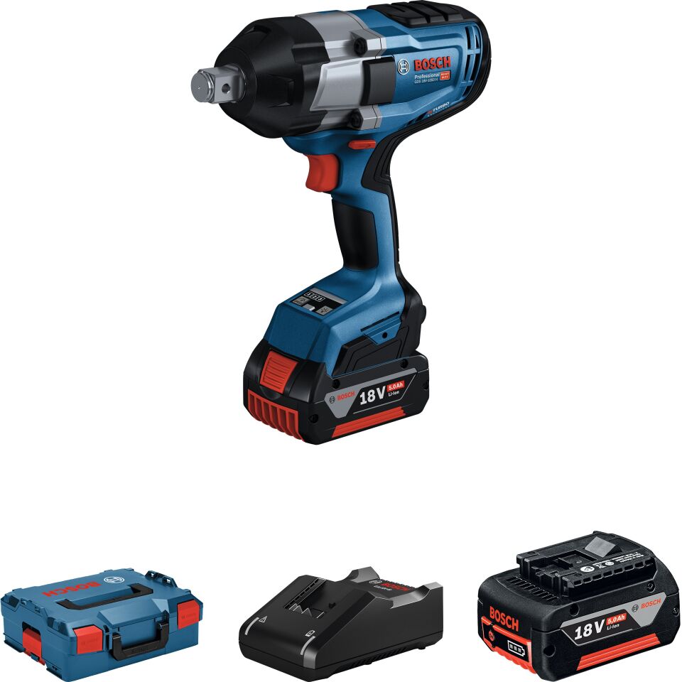 Bosch Professional GDS 18V-1050 H 2x5 Ah Darbeli Somun Sıkma Makinesi