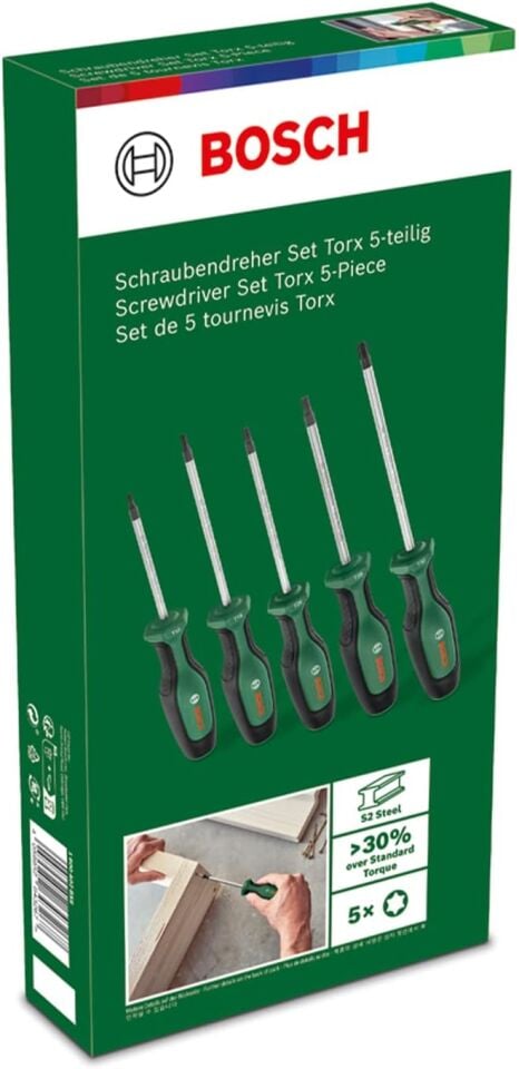 Bosch Torx Tornavida Seti 5 Parça 1600A02BX6