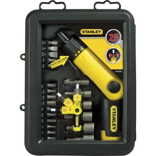 Stanley 25 Parça Cırcırlı Tornavida Seti 0-63-022
