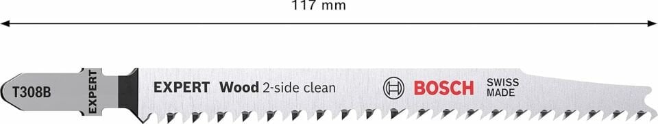 Bosch Ekstra Temiz Kesim Serisi Ahşap İçin T 308 B Dekupaj Testeresi Bıçağı - 3'Lü Paket