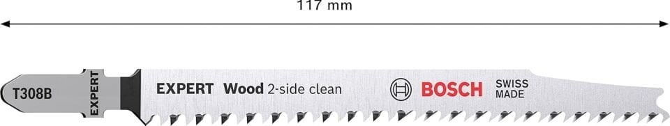 Bosch Ekstra Temiz Kesim Serisi Ahşap İçin T 308 B Dekupaj Testeresi Bıçağı - 3'Lü Paket