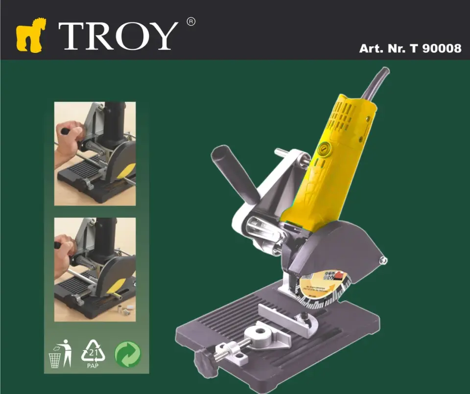 Troy 90008 Avuç Taşlama Sehpası