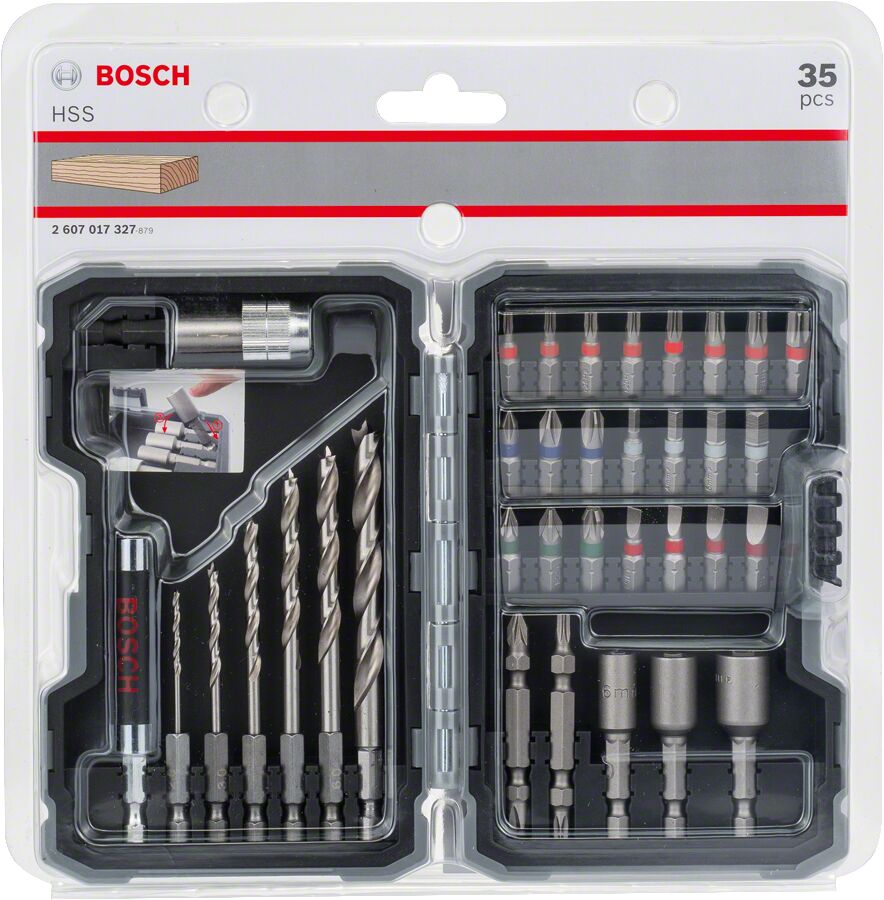 Bosch - Profesyonel 35 Parça Ahşap için Delme ve Vidalama Seti