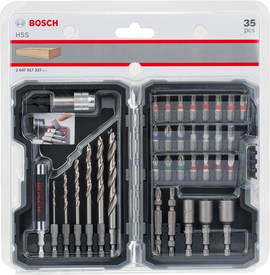 Bosch - Profesyonel 35 Parça Ahşap için Delme ve Vidalama Seti