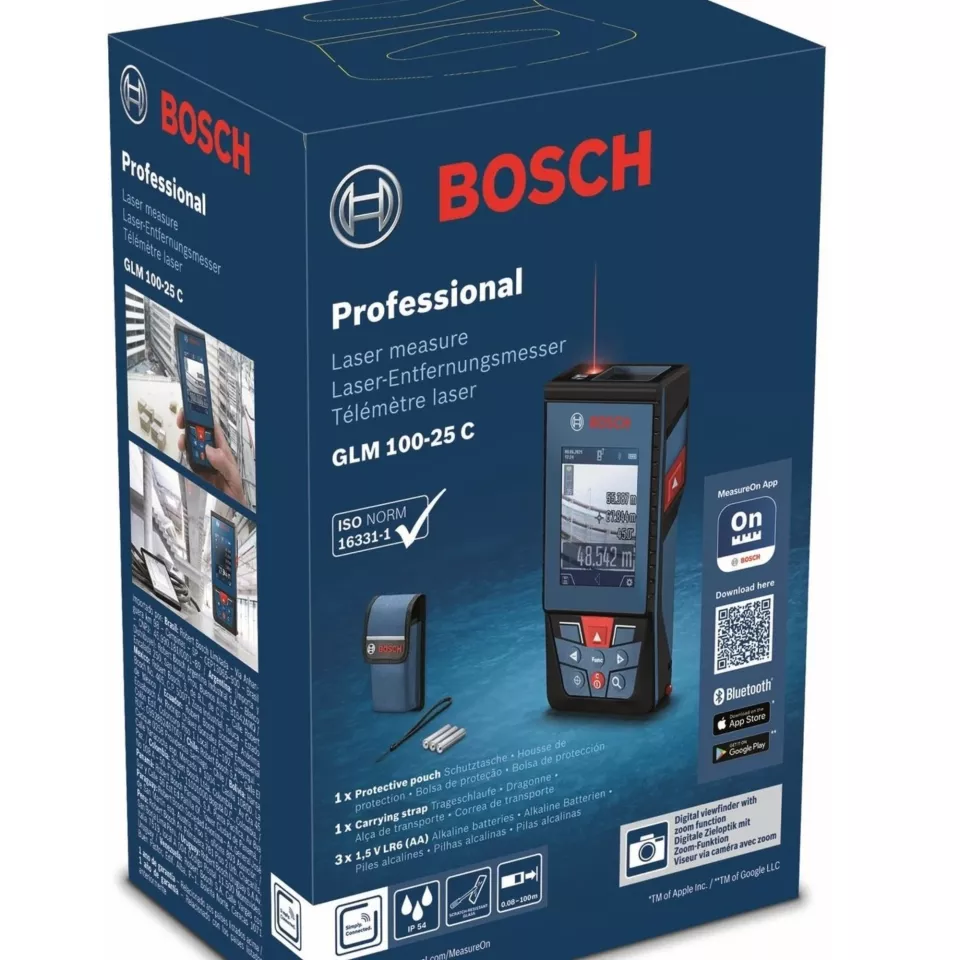 Bosch GLM 100-25 C Profesyonel Lazermetre 100mt