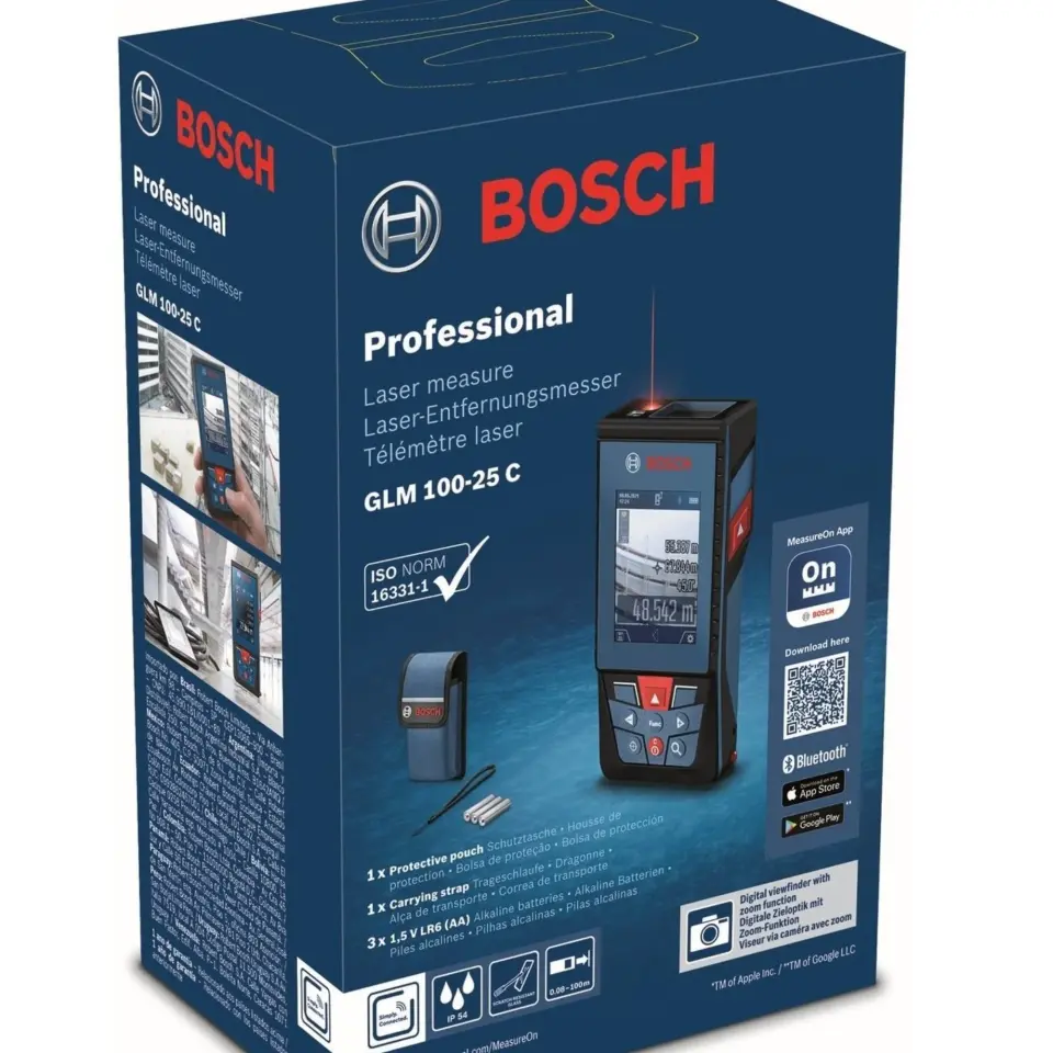 Bosch GLM 100-25 C Profesyonel Lazermetre 100mt