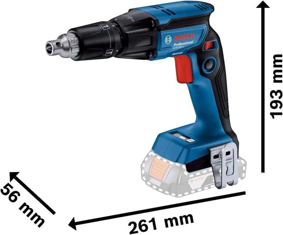 Bosch GTB 185-li Çift Akülü 2Ah Alçıpan Vidalama Makinası