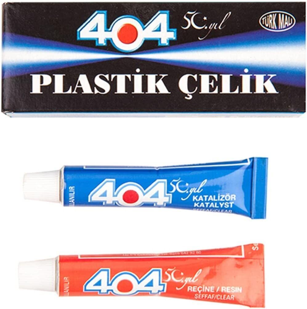 404 Plastik Çelik Şeffaf Yapıştırıcı 16gr No1
