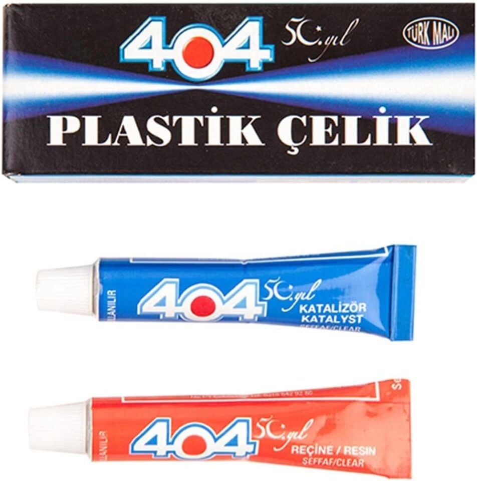 404 Plastik Çelik Şeffaf Yapıştırıcı 16gr No1