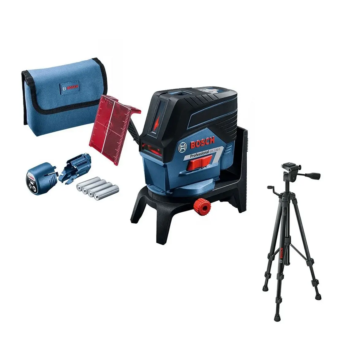 Bosch GCL 2-50 C +RM2 + BT150 Çapraz ve Noktasal Lazer