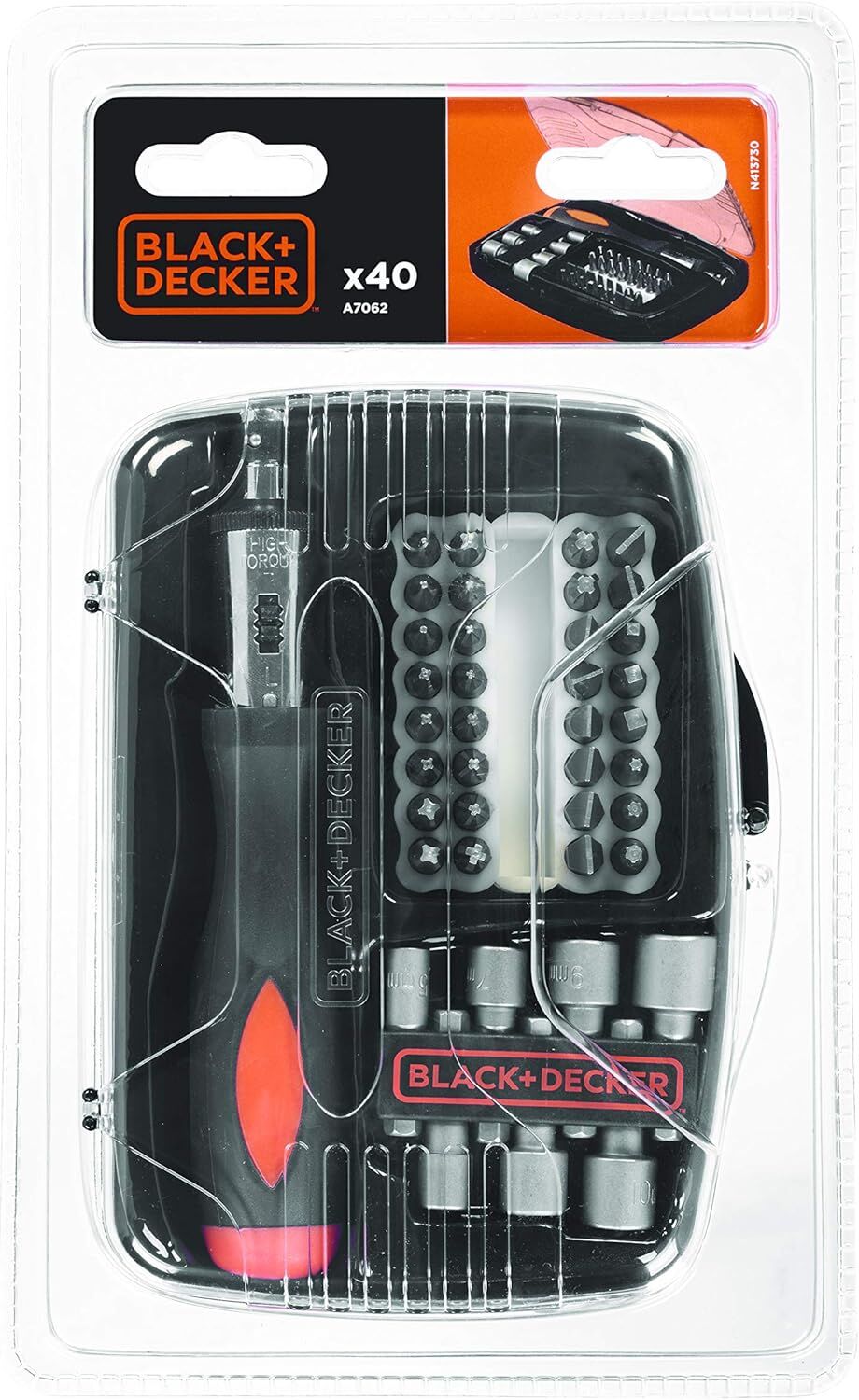 Black Decker A7062 40 Parça Cırcırlı Tornavida Seti