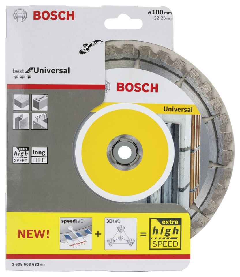 Bosch - Best Serisi Genel Yapı Malzemeleri ve Metal İçin Elmas Kesme Diski 180 mm